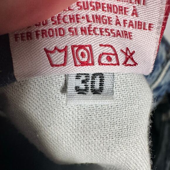 Revice Denim Jeans Women 30 Blue Straight Button Fly Minimal Modest 100% Cotton - Picture 10 of 11